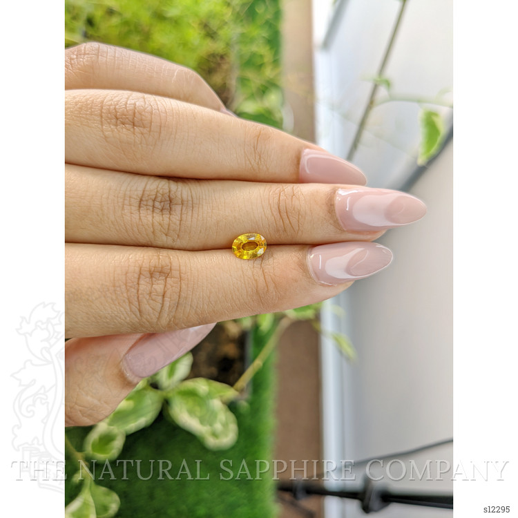 0.75 Ct. Yellow Sapphire from Ceylon (Sri Lanka)