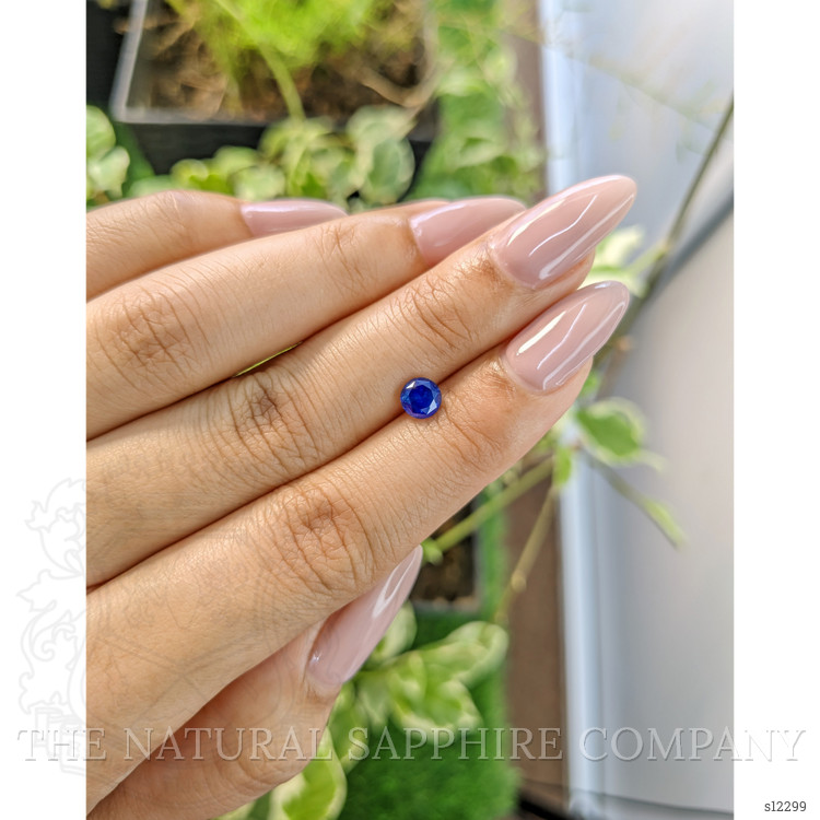 0.89 Ct. Blue Sapphire from Ceylon (Sri Lanka)