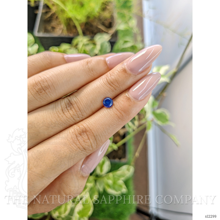 0.89 Ct. Blue Sapphire from Ceylon (Sri Lanka)
