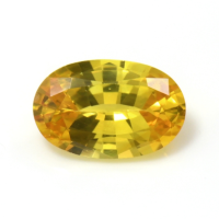 0.56 Ct. Orangish Yellow Sapphire from Ceylon (Sri Lanka) Video