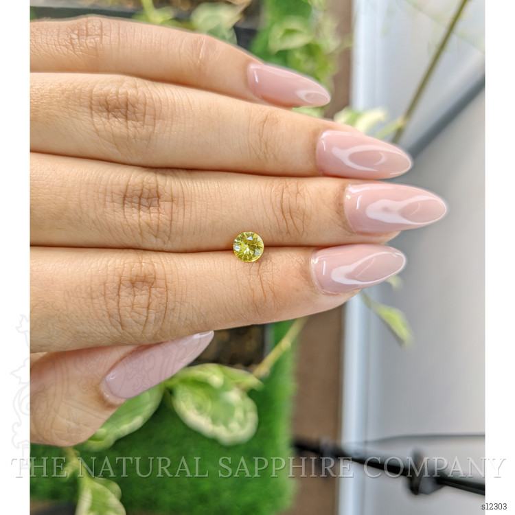 0.60 Ct. Yellow Sapphire from Ceylon (Sri Lanka)