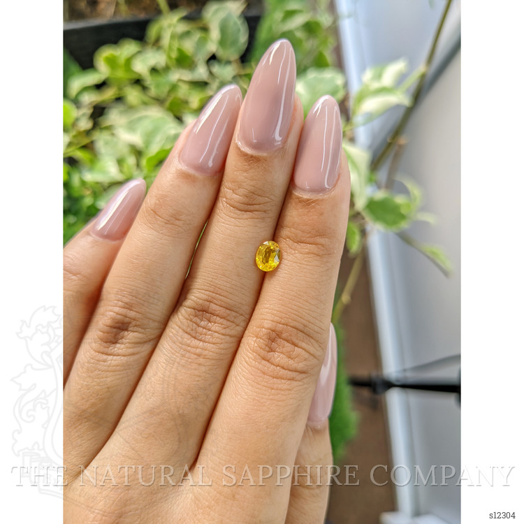 0.71 Ct. Yellow Sapphire from Ceylon (Sri Lanka)