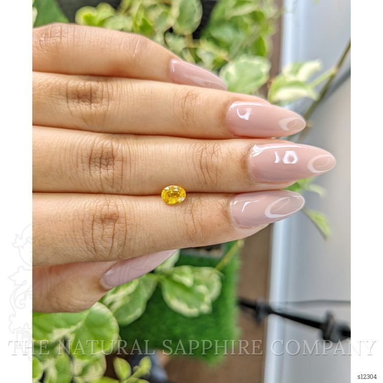 0.71 Ct. Yellow Sapphire from Ceylon (Sri Lanka)