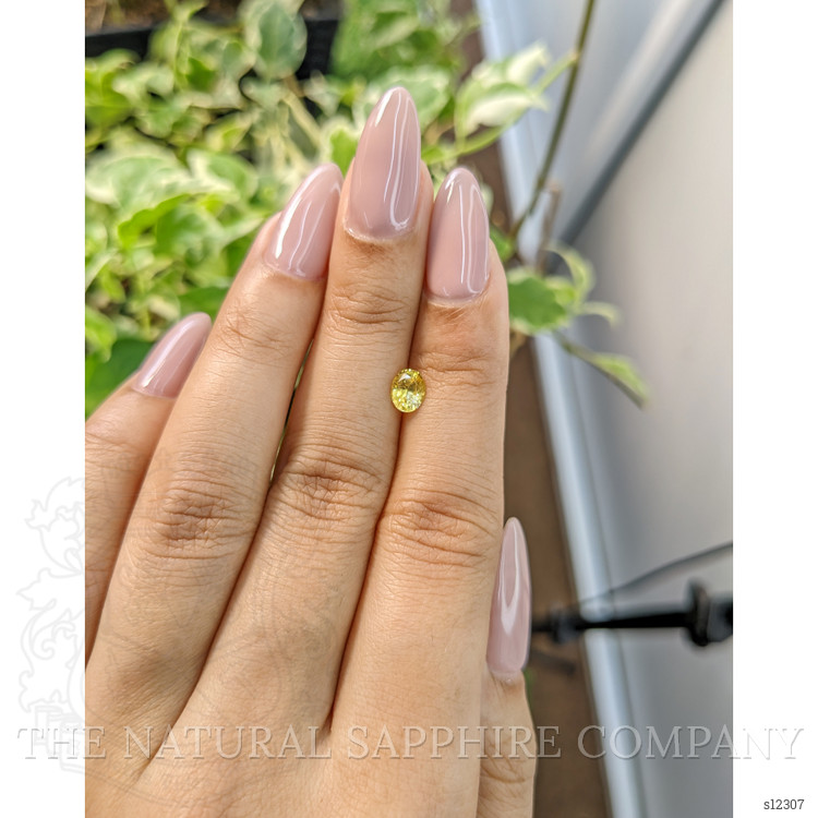 0.69 Ct. Yellow Sapphire from Ceylon (Sri Lanka)