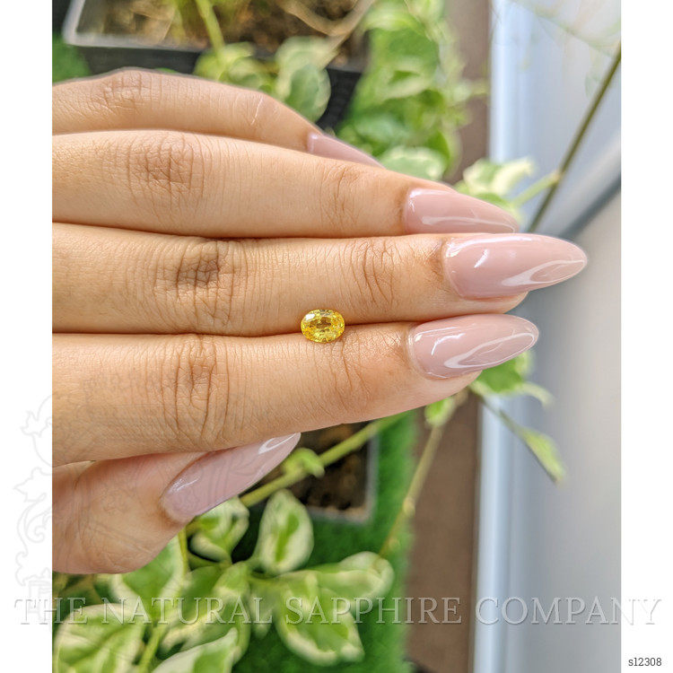0.72 Ct. Yellow Sapphire from Ceylon (Sri Lanka)