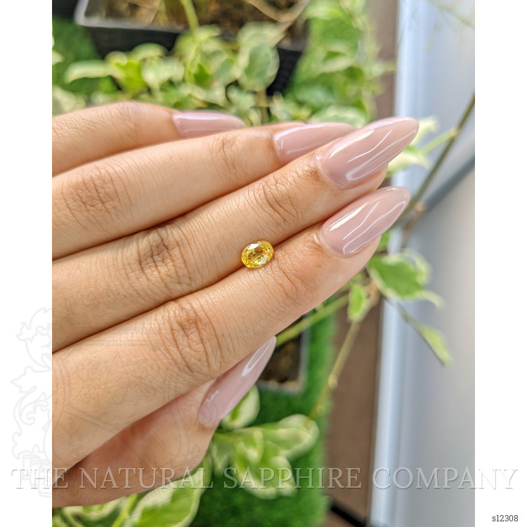 0.72 Ct. Yellow Sapphire from Ceylon (Sri Lanka)