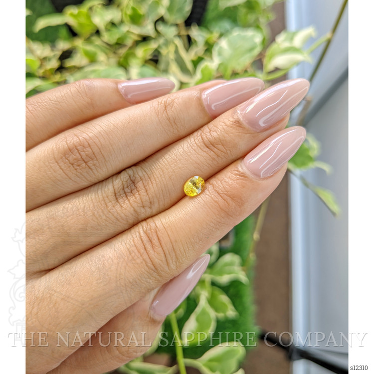 0.77 Ct. Yellow Sapphire from Ceylon (Sri Lanka)