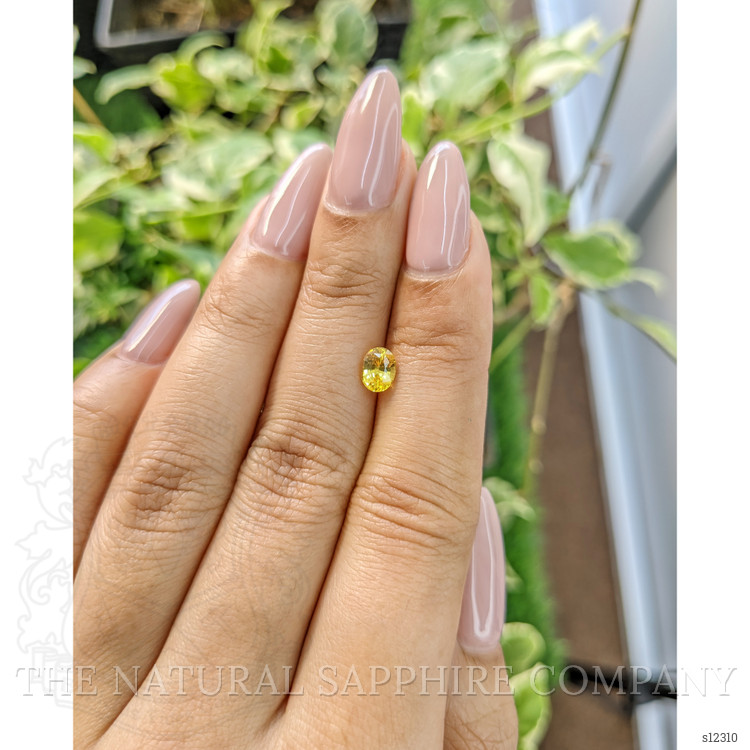 0.77 Ct. Yellow Sapphire from Ceylon (Sri Lanka)