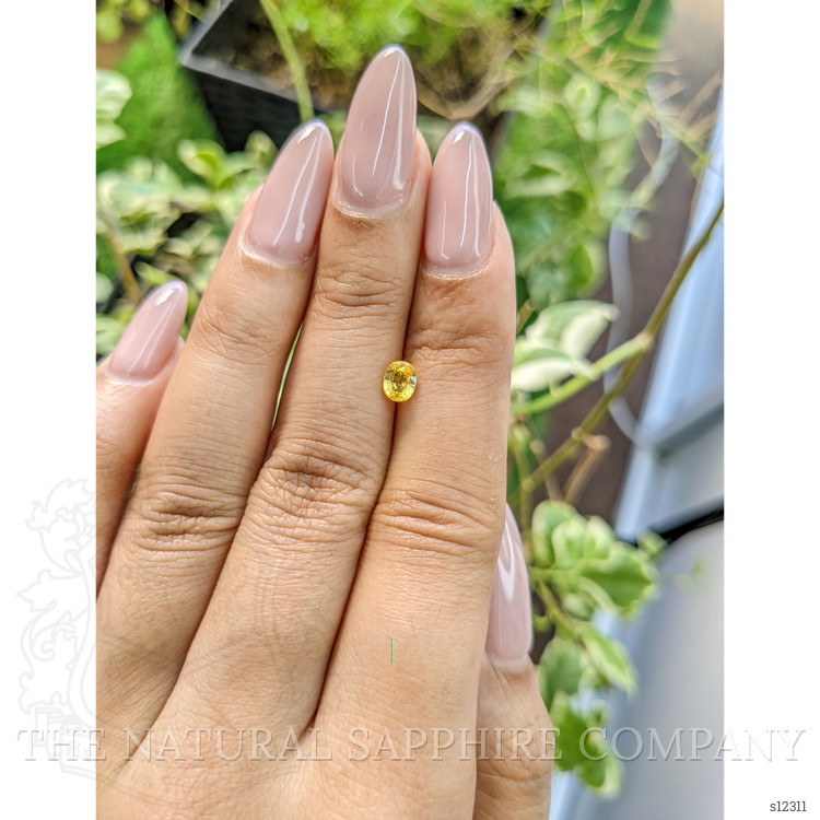 0.57 Ct. Yellow Sapphire from Ceylon (Sri Lanka)