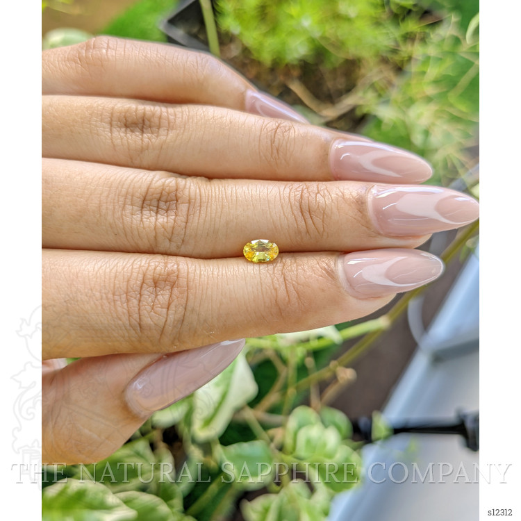 0.57 Ct. Yellow Sapphire from Ceylon (Sri Lanka)