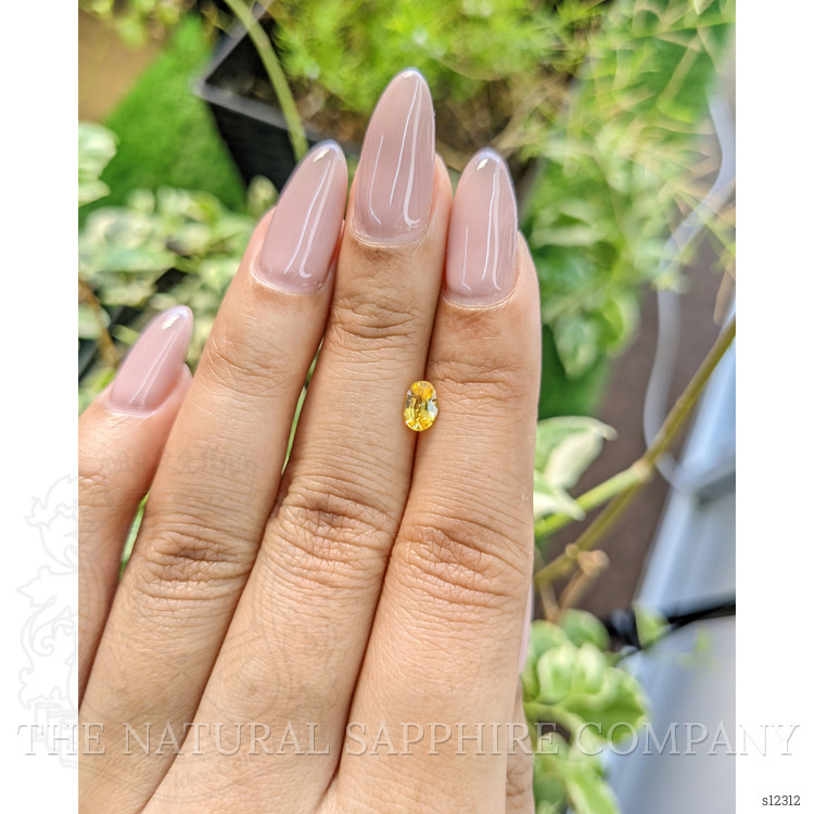 0.57 Ct. Yellow Sapphire from Ceylon (Sri Lanka)