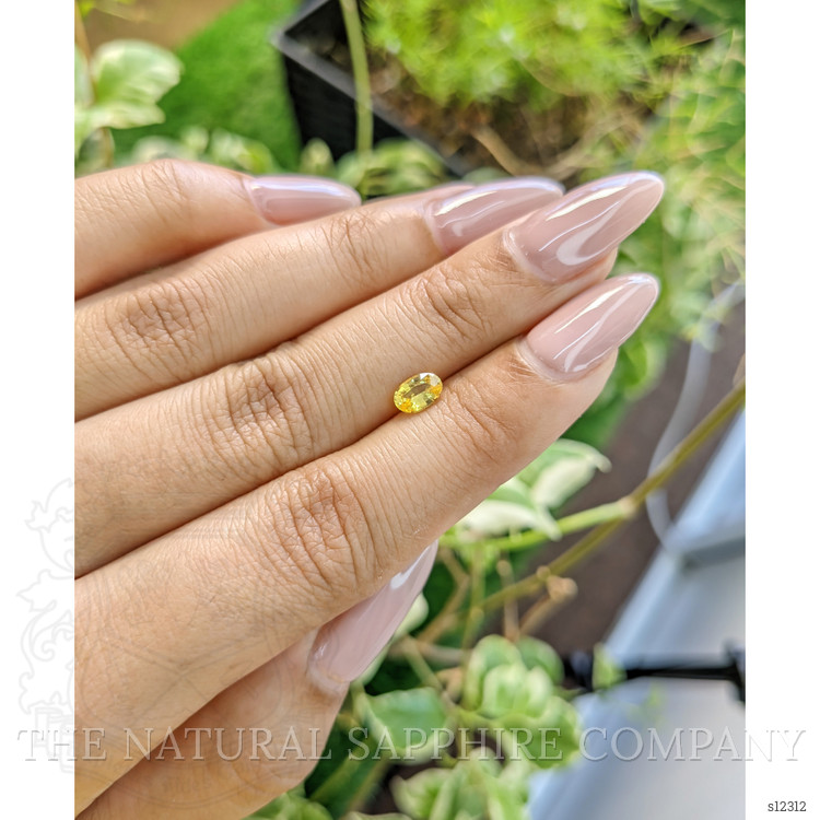 0.57 Ct. Yellow Sapphire from Ceylon (Sri Lanka)