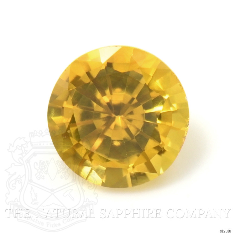 0.44 Ct. Orangish Yellow Sapphire from Ceylon (Sri Lanka)