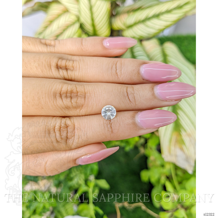 1.10 Ct. White Sapphire from Ceylon (Sri Lanka)