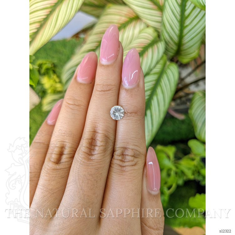 1.10 Ct. White Sapphire from Ceylon (Sri Lanka)