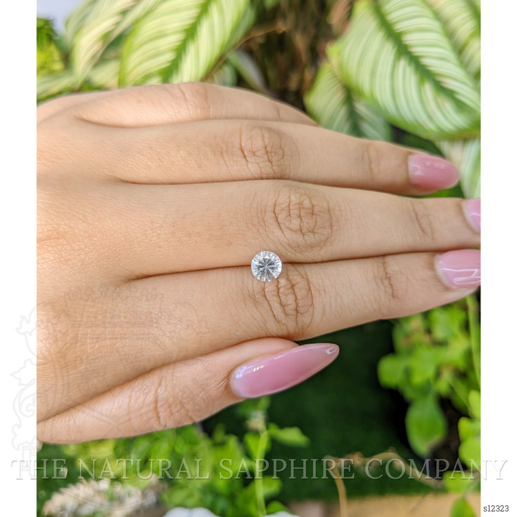 0.87 Ct. White Sapphire from Ceylon (Sri Lanka)