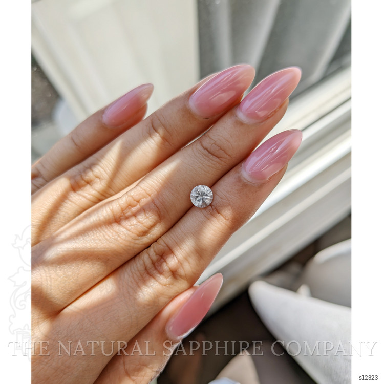 0.87 Ct. White Sapphire from Ceylon (Sri Lanka)