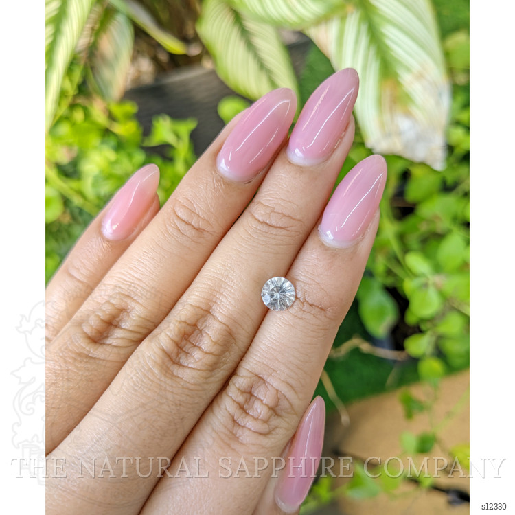 0.96 Ct. White Sapphire from Ceylon (Sri Lanka)