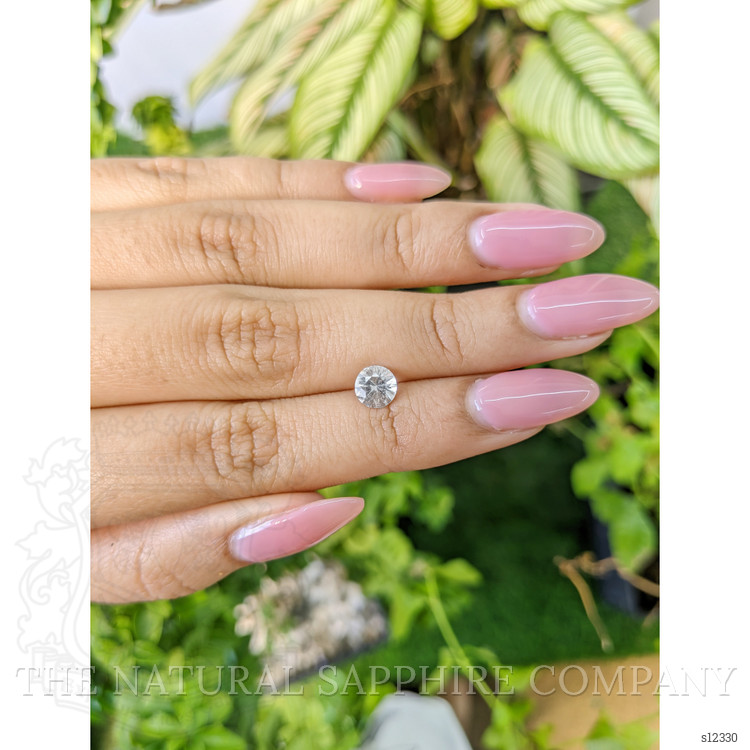 0.96 Ct. White Sapphire from Ceylon (Sri Lanka)