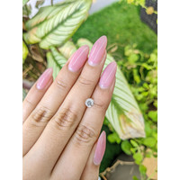 0.76 Ct. White Sapphire from Ceylon (Sri Lanka) Life Style