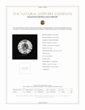 0.81 Ct. White Sapphire from Ceylon (Sri Lanka) Scan Report