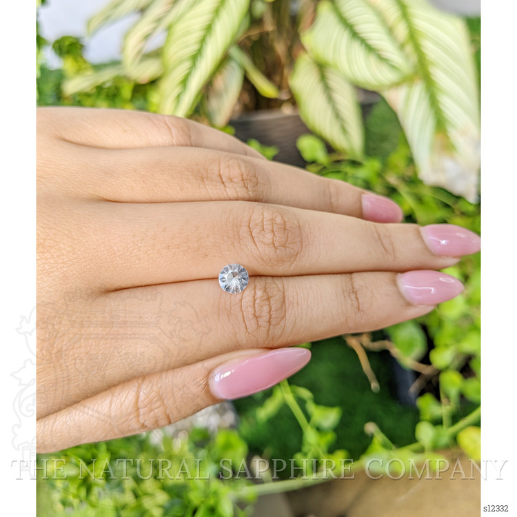 0.81 Ct. White Sapphire from Ceylon (Sri Lanka)