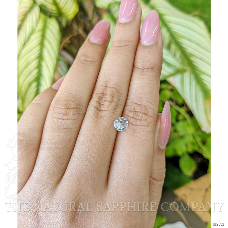 0.81 Ct. White Sapphire from Ceylon (Sri Lanka)