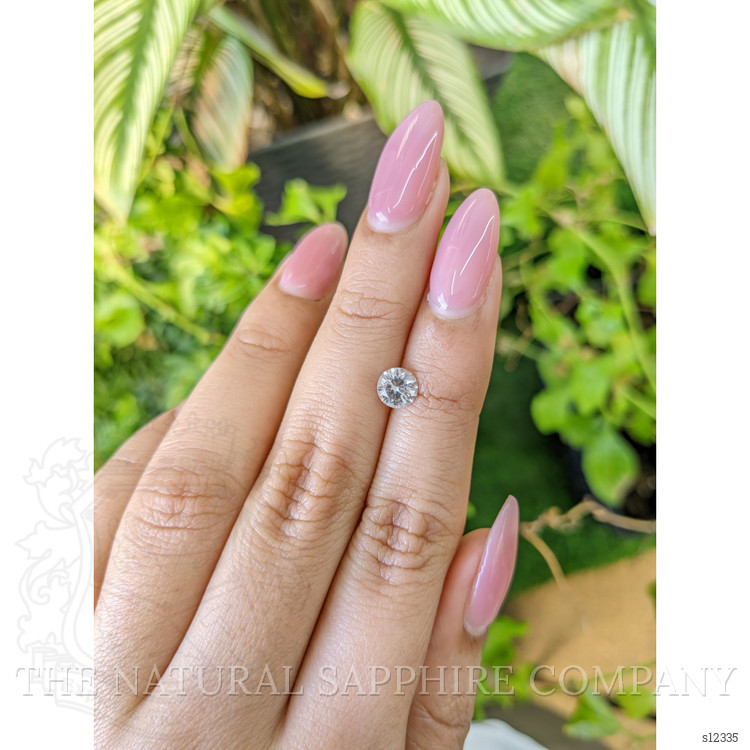 0.92 Ct. White Sapphire from Ceylon (Sri Lanka)