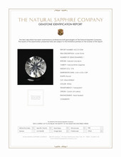 0.96 Ct. White Sapphire from Ceylon (Sri Lanka) Scan Report