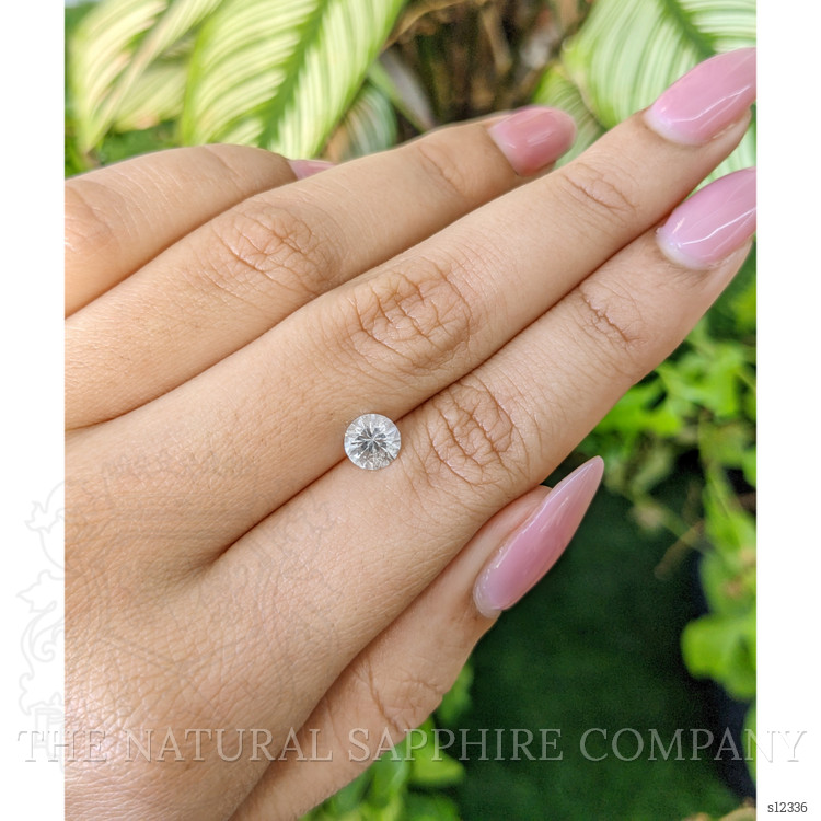 0.96 Ct. White Sapphire from Ceylon (Sri Lanka)
