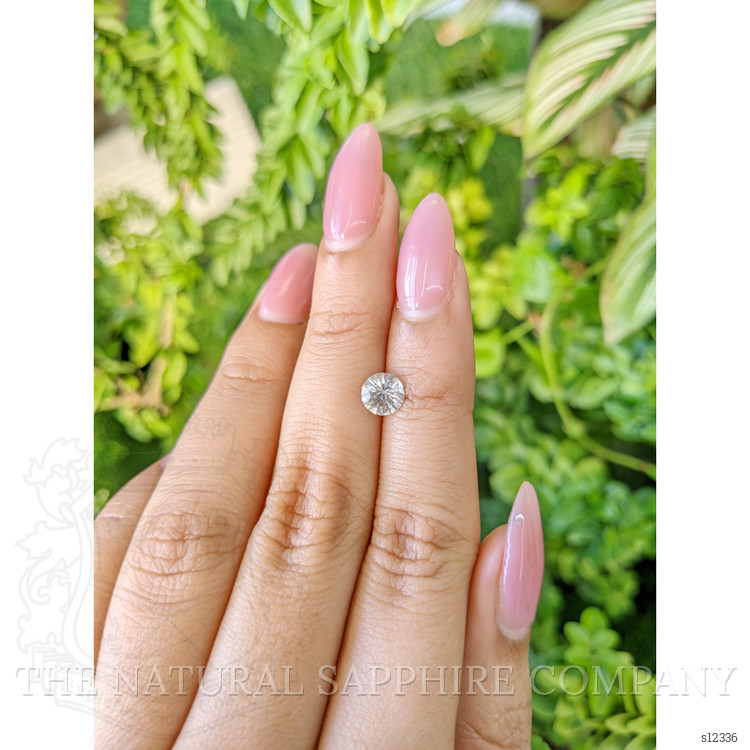 0.96 Ct. White Sapphire from Ceylon (Sri Lanka)