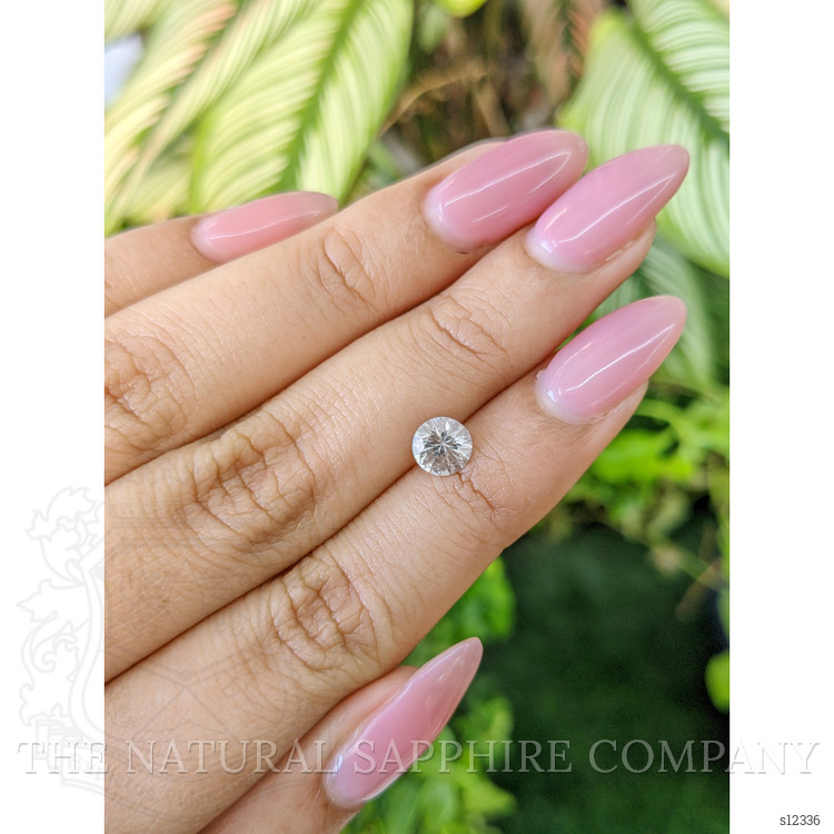 0.96 Ct. White Sapphire from Ceylon (Sri Lanka)