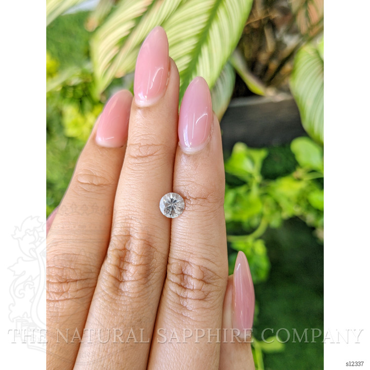 1.01 Ct. White Sapphire from Ceylon (Sri Lanka)