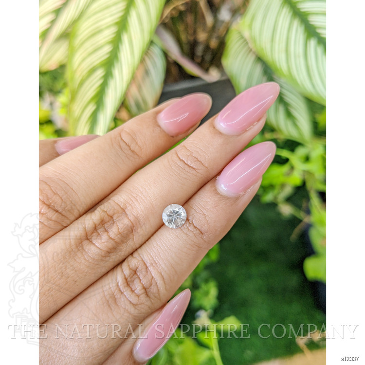 1.01 Ct. White Sapphire from Ceylon (Sri Lanka)