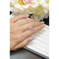 7.98 Ct. Padparadscha Sapphire from Ceylon (Sri Lanka) Life Style