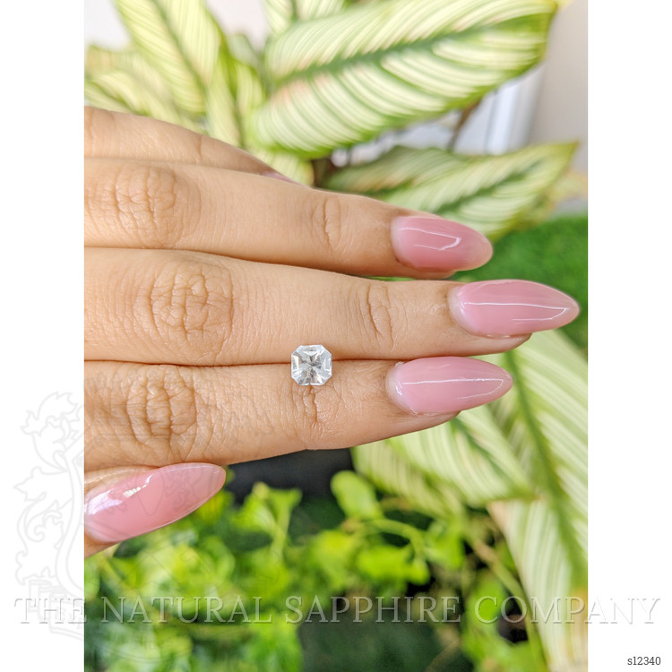 1.05 Ct. White Sapphire from Ceylon (Sri Lanka)