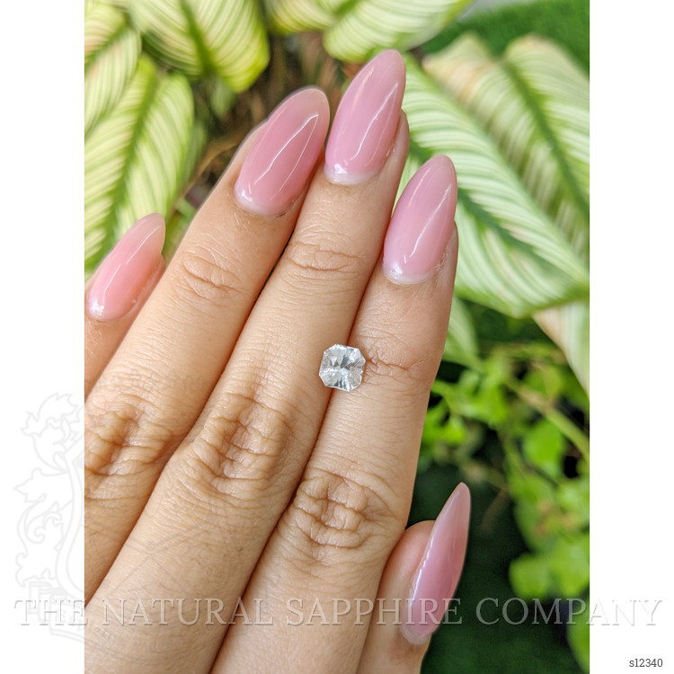 1.05 Ct. White Sapphire from Ceylon (Sri Lanka)