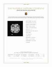 1.17 Ct. White Sapphire from Ceylon (Sri Lanka) Scan Report