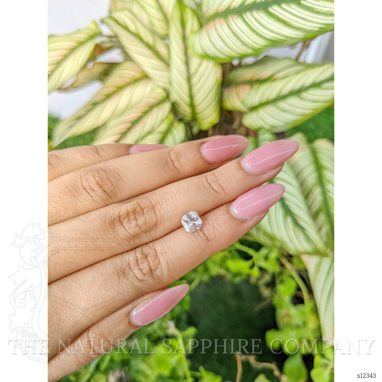 1.17 Ct. White Sapphire from Ceylon (Sri Lanka)