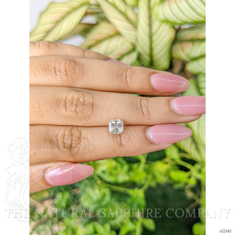 1.17 Ct. White Sapphire from Ceylon (Sri Lanka)