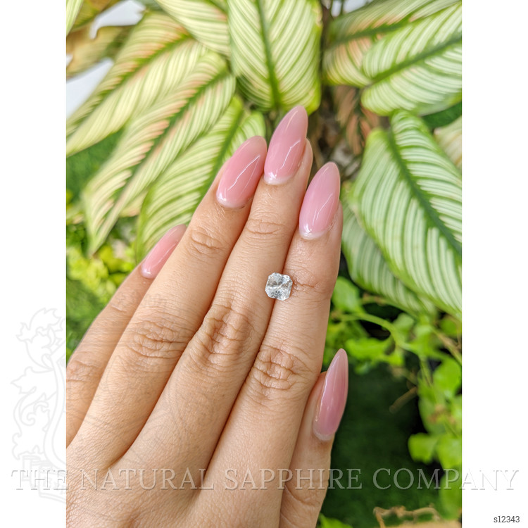 1.17 Ct. White Sapphire from Ceylon (Sri Lanka)