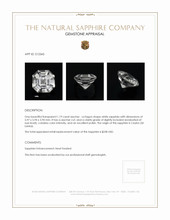 1.19 Ct. Sapphire from Ceylon (Sri Lanka) Appraisal
