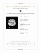 1.19 Ct. White Sapphire from Ceylon (Sri Lanka) Scan Report