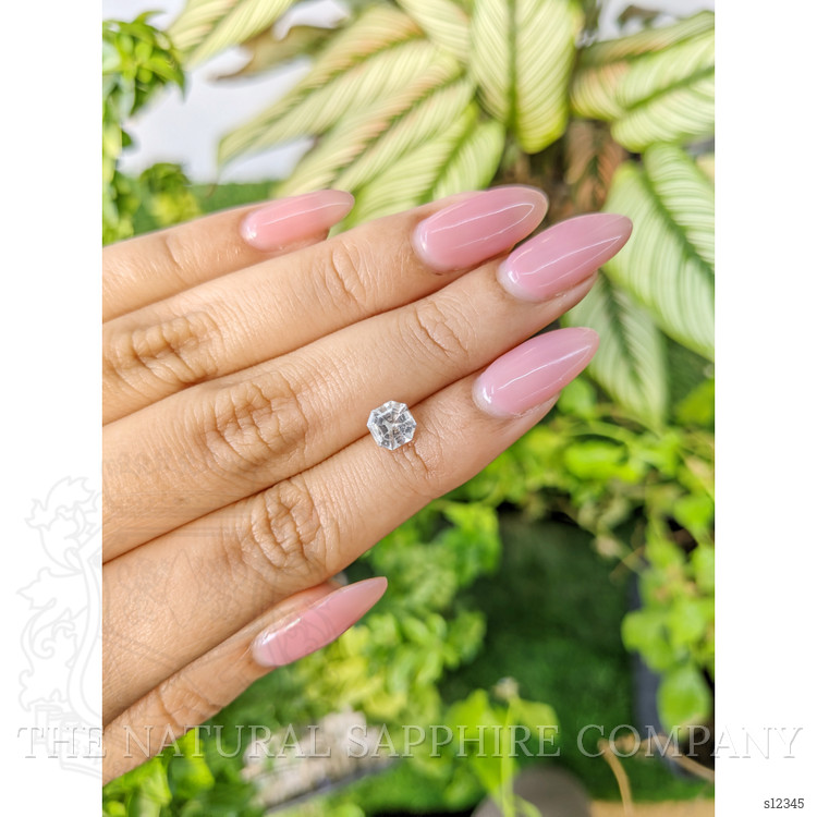 1.19 Ct. White Sapphire from Ceylon (Sri Lanka)