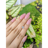 0.92 Ct. White Sapphire from Ceylon (Sri Lanka) Life Style