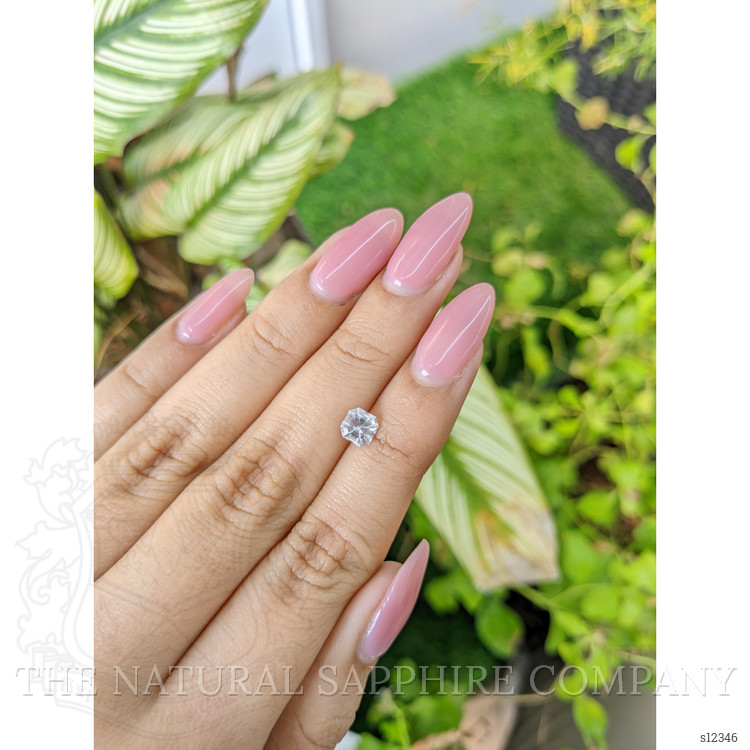 0.92 Ct. White Sapphire from Ceylon (Sri Lanka)