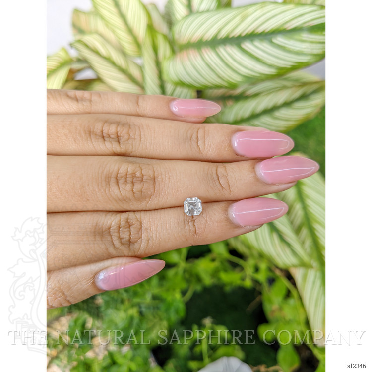 0.92 Ct. White Sapphire from Ceylon (Sri Lanka)