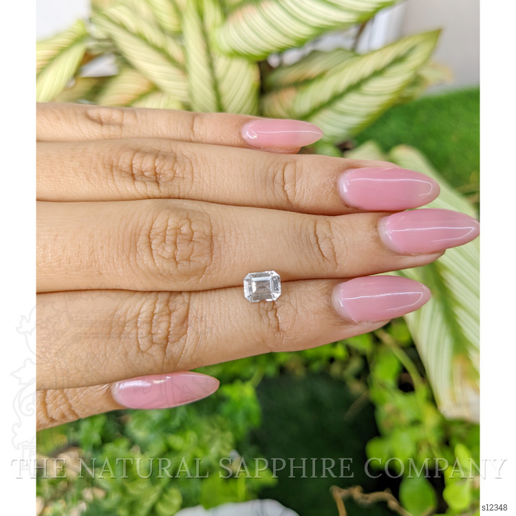 1.27 Ct. White Sapphire from Ceylon (Sri Lanka)