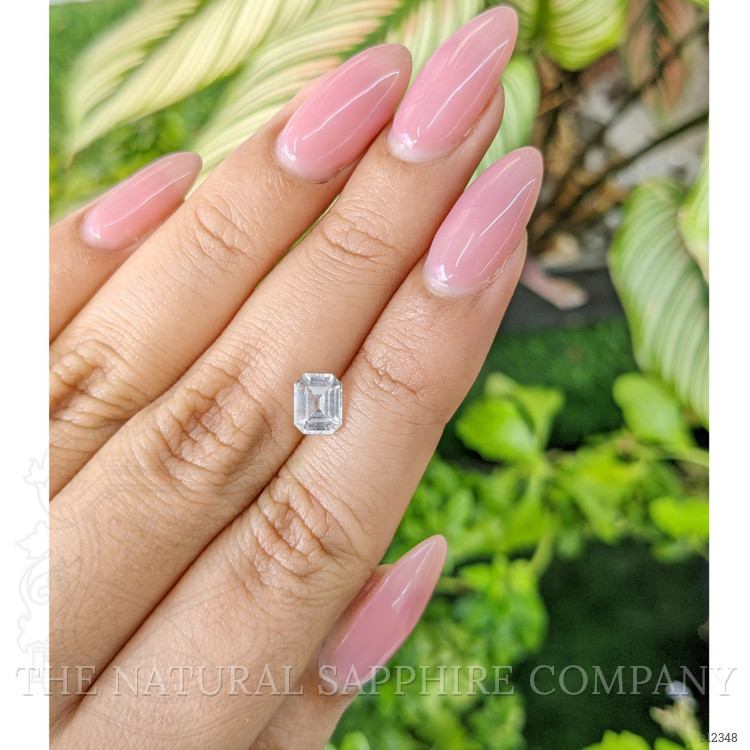 1.27 Ct. White Sapphire from Ceylon (Sri Lanka)