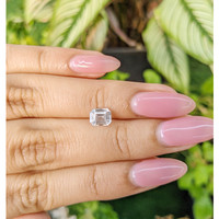 1.27 Ct. White Sapphire from Ceylon (Sri Lanka) Life Style